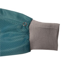 Static Care ESD Jacket, 90% Polyester, 10% Carbon, Knit Cuff, Hands Free Grounding, Good for 100 Washes, Teal, 2XL
