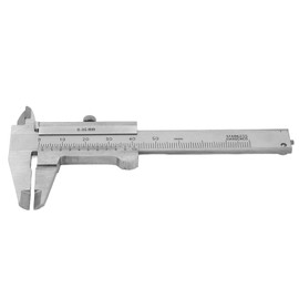 Jectse Stainless Steel Vernier Caliper, High Accuracy Small Portable Measuring Tool with Dual Scale Metric Imperial, Widely Used in Machining, For Jewelry Coins