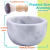 aisiming Marble Shaving Bowl for Shaving Soap & Cream, Shave
