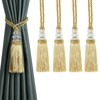 HedongHexi Curtain Tiebacks with Tassel, Outdoor Elegant Decorative Curtain Holdback,Modern