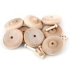 Oakcrafts 63mm / 2.5" Wooden Wheel - Pack of 8