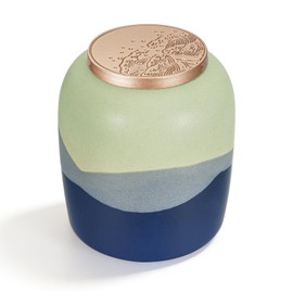 SOITIS Small Urn for Human Ashes Keepsake Ceramic Mountain urns for Humans 3.2 Inches Sharing Memorial Mini Urn Funeral Keepsake Decorative Urn for Women Men