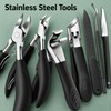 7pcs Stainless Steel Nail Care Tool Set – Manicure &