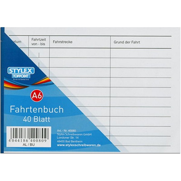 5 Trip Book DIN A6 StyleX Ride Book 40 Pages