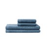 Classic Organic Minimalist Bath Towel Set, Cerulean
