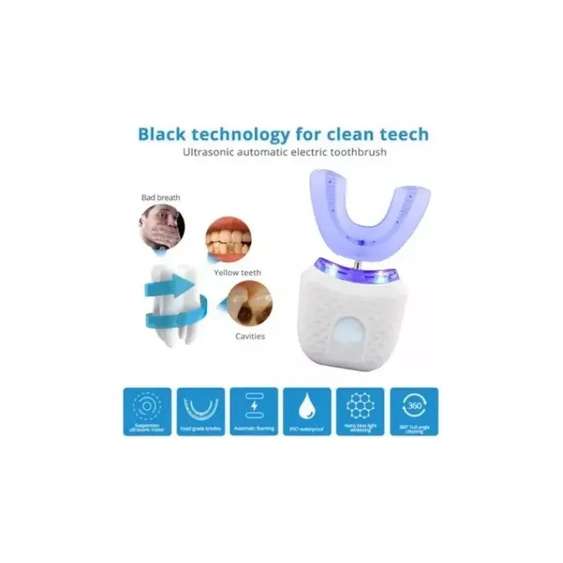 Cepillo Dientes Eléctrico Ultrasónico Para Adultos Tipo U A