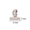 Metal Bulldog Clips, 1.25 Inches, Pack of 20 (Silver)