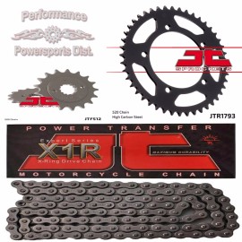 JT Sprockets SUZUKI GSXR750 00-05 JT SPROCKETS 17/45 SET & JTC520X1R3 520 CONVERSION CHAIN
