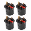 4PCS to Conversion Plug Grounding 2 Pin to 3 Pin