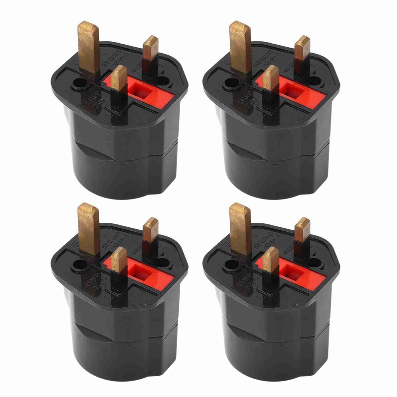4PCS to Conversion Plug Grounding 2 Pin to 3 Pin
