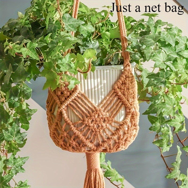 Outdoor Plant Hanger Macrame – Boho Macrame Plant Hanger For