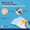 Pettiny 20 Cat Litter Box Liners with Drawstrings - Scratch