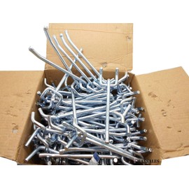 CALHAWK 100pc 4" x 1/4" PEG BOARD HOOKS Shelf Hanger Kit Garage Storage Hanging Set