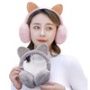 Faxianther Girls Earmuffs Coldproof Cute Sequin Cat Ears Fluffy Plush