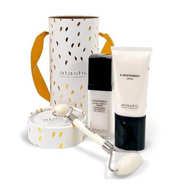 Atashi Therapy Cream Skin Booster + Therapy Luxury Serum Skin Booster Day Cream with Bioferments Anti-Ageing Revitalising Regenerating Face Serum 50 ml + 30 ml