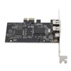 PCIE 1X to 3 Port 1394A Firewire Riser Card Dual