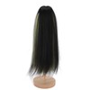Doll Long Straight Wigs Dual Color Simulation Soft High Temperature