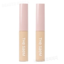 The Saem Cover Perfection Fix Sealer 01 Clear Beige 2pcs basic / 더샘 커버 퍼펙션 픽실러 01 클리어 베이지 2개 기본