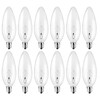 LinMiFo 12-Pack 60W 110V Incandescent Candle Light Bulbs Dimmable Chandelier