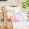 Lfsaaj White Seashell Throw Pillows, Shell Shaped Throw Pillows, 13