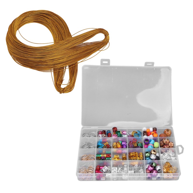 278Pcs Braid Accessories Dirty Braid Hair Ring Wig Beaded Resin