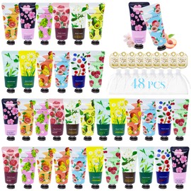 48 Pack Hand Cream for Women, Mini Hand Lotion Travel Size for Dry Cracked Hands, Hand Moisturizer Set for Christmas Gifts, Mother's Day, Teacher Appreciation and Bridesmaid Gifts