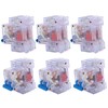 6pcs DZ47‑63 2P 6‑63A Transparent MCB Mini Circuit Breaker Air