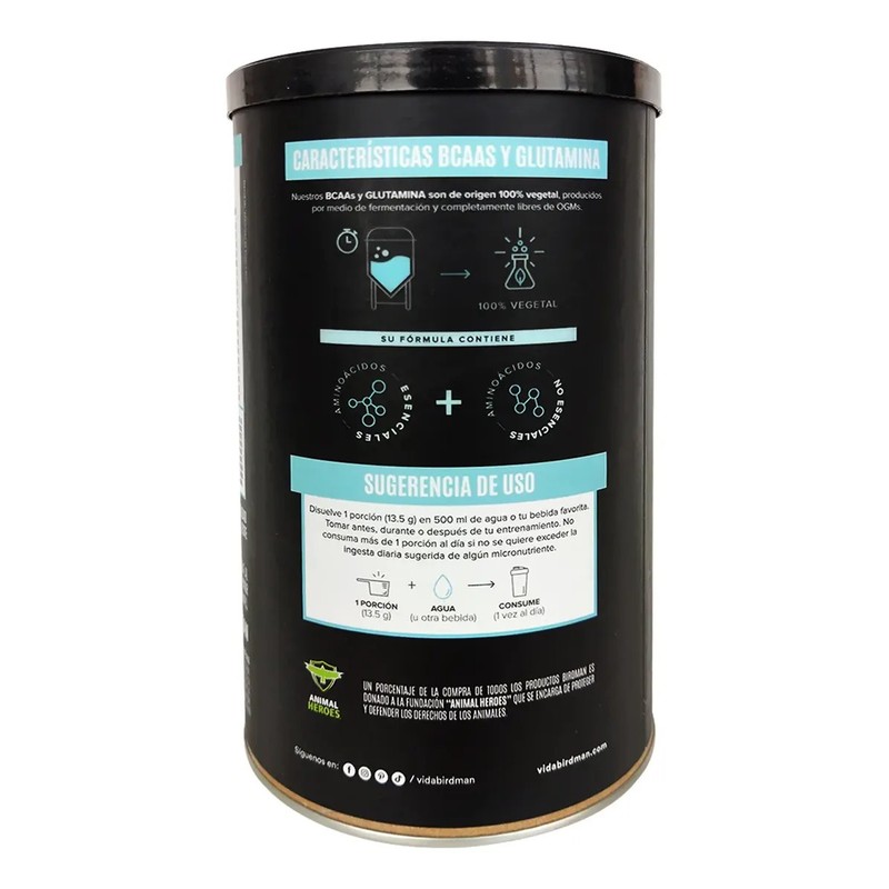 Birdman Bcaa, Glutamina, Electrolitos De Fresa 30porciones