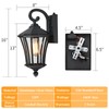 YSN 2 Pack Dusk to Dawn Outdoor Light Fixture Wall