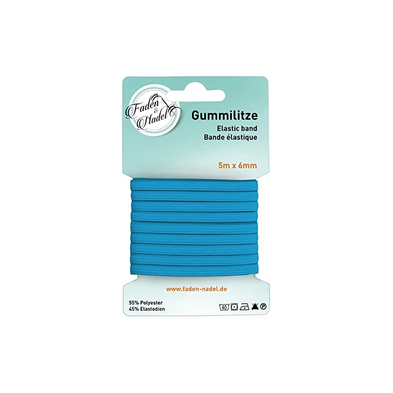 Faden & Nadel 6 mm rubber cord: elastic band, 10