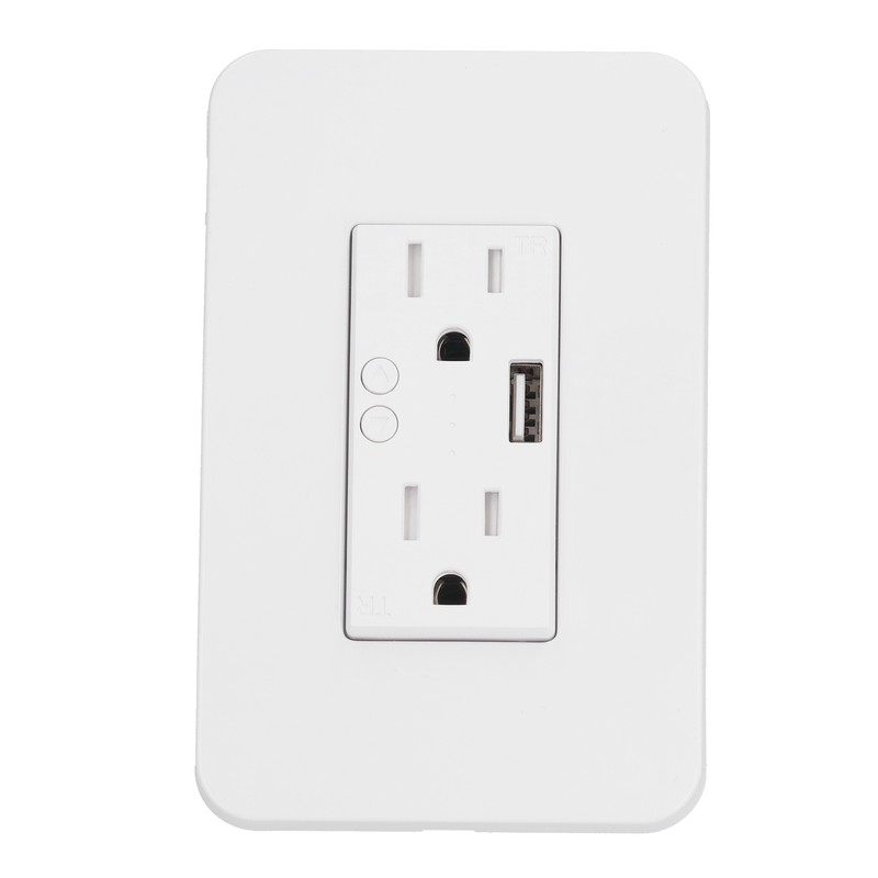 15A WiFi Smart Wall Socket Partition Control USB Interface Remote