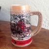 Budweiser 1987 Anheuser-Busch Collector Series "C" Holiday Stein