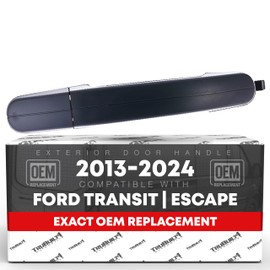 Exterior Door Handle, Front Right, Rear Left & Right Hinged Door - Compatible with 2015-2024 Ford Transit 150 250 350, Escape, Focus - Textured Black - OEM CV6Z-5422404-DA, AM5Z-17218B08-A