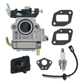 Eamonhigh 150BT Carburetor Replacement for Husqvarna 150BT (2022-Present) 345BT Backpack Leaf Blower 531147180 Carb Kit with Gaskets Spark Plug
