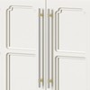 Rergy 10 Pack 10 Inch Brushed Nickel and Gold Cabinet