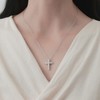 HinDaLi Cross Necklace for Women Men Girls 925 Sterling Silver