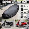 Motorcycle Seat Cover Universal 23.6 x 36.2 inches, Waterproof Oxford