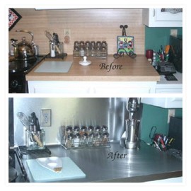 EZ FAUX DECOR Dishwasher Refrigerator Instant Update Peel and Stick Self Adhesive Light Brushed Chrome Satin Stainless Steel Film Door Panel Cover 36" x 144" Not Paint