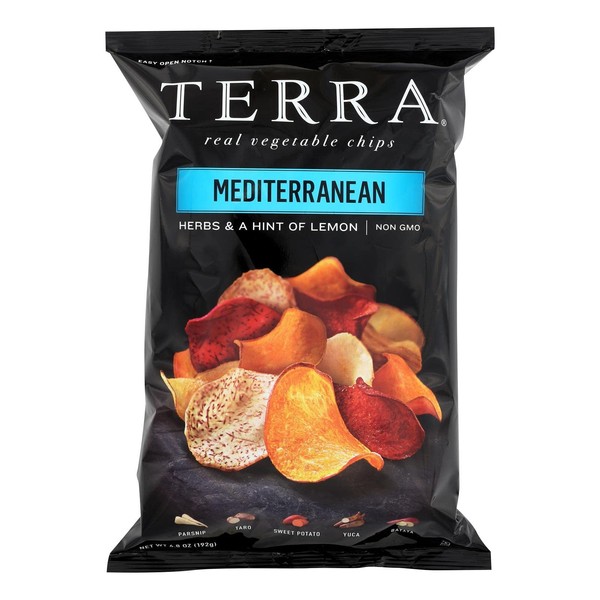 Terra Mediterranean Exotic Vegetable Chips, 6.8 Ounce Bags (Pack of 12)