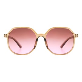 ENUFF Sienna Brown Round Sunglasses For Women