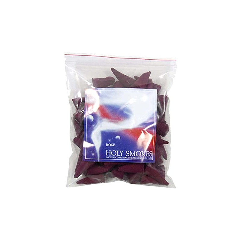 Holy Smokes Blue Line Incense Cones Refill Pack - Rose