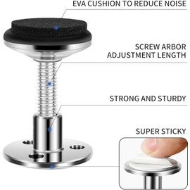 Beyetsea 4Pcs Headboard Stoppers for Wall, Adjustable Bed Frame Stabilizer Anti-Shake Tool,Wall Protector Prevent Sliding Easy to Install