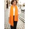 Prettystern Women's Plain Colour Georgette Silk Scarf Stole - 176cm