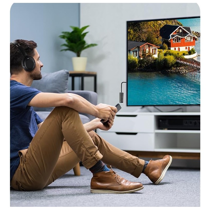 Bluetooth Transmitter Jack Bluetooth Adapter, 2 in 1 Bluetooth 5.3