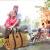 Firewood Carrier Bag, Khaki Color, Water-Resistant, 40" L x 19"