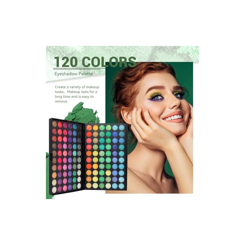 Pure Vie Professional 120 Colors EyeShadow Palette Makeup Contouring Kit
