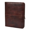 Leather Folio Case Portfolio Detachable Ring Binder Documents Holder Falkirk