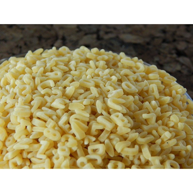 Alphabet Pasta Noodles - 3 Lb Tub