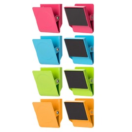 Mr. Pen- Clips magnéticos, 8 piezas, colores surtidos, 1.2”, Clips metálicos, Imanes para refrigerador, Clips magnéticos, Clips magnéticos, Clips magnéticos para refrigerador, Clips magnéticos para refrigerador, Clips magnéticos para pizarra blanca