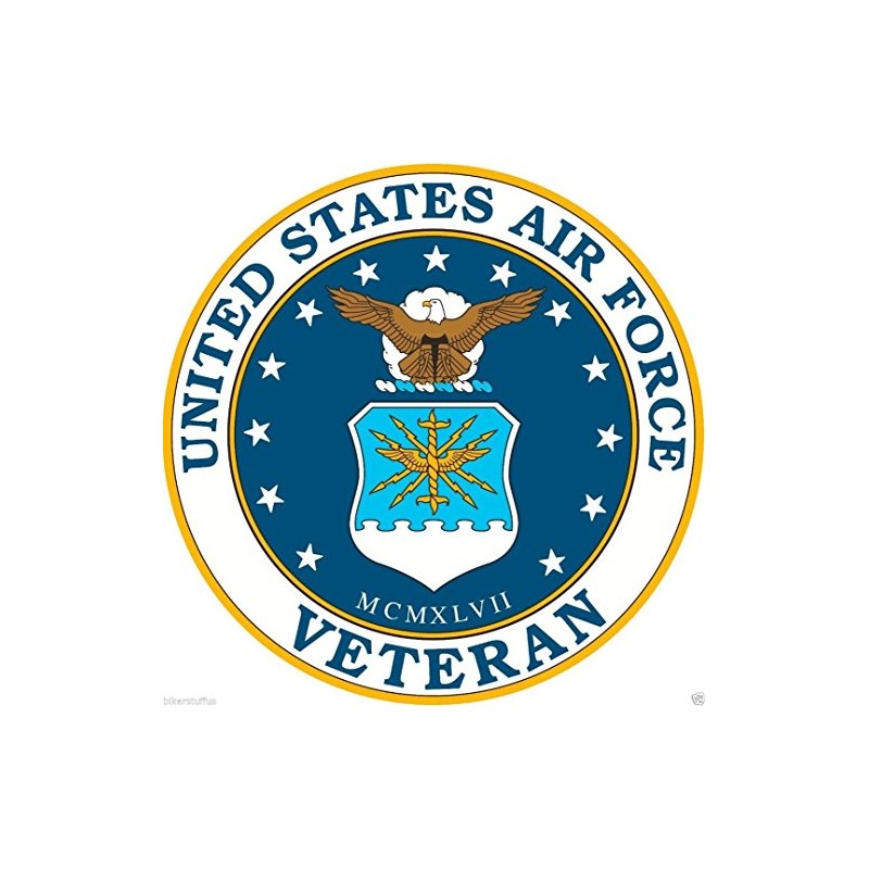 US Air Force Veteran Toolbox Sticker for Laptop & Hardhat